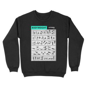 Bodyweight Training- 32 Illustrated Exercises Unisex Crewneck Sweatshirt
