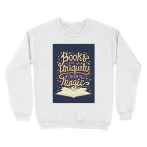 Alternative view of Books are magic Unisex Crewneck Sweatshirt