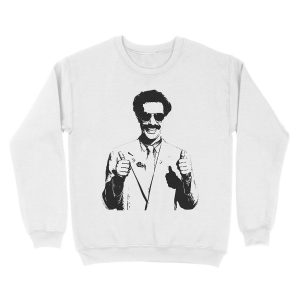 Alternative view of Borat Unisex Crewneck Sweatshirt