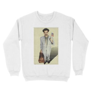 Alternative view of borat, sacha baron cohen, movie poster Unisex Crewneck Sweatshirt