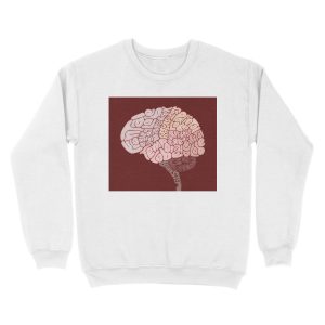 Alternative view of Brain Map Unisex Crewneck Sweatshirt