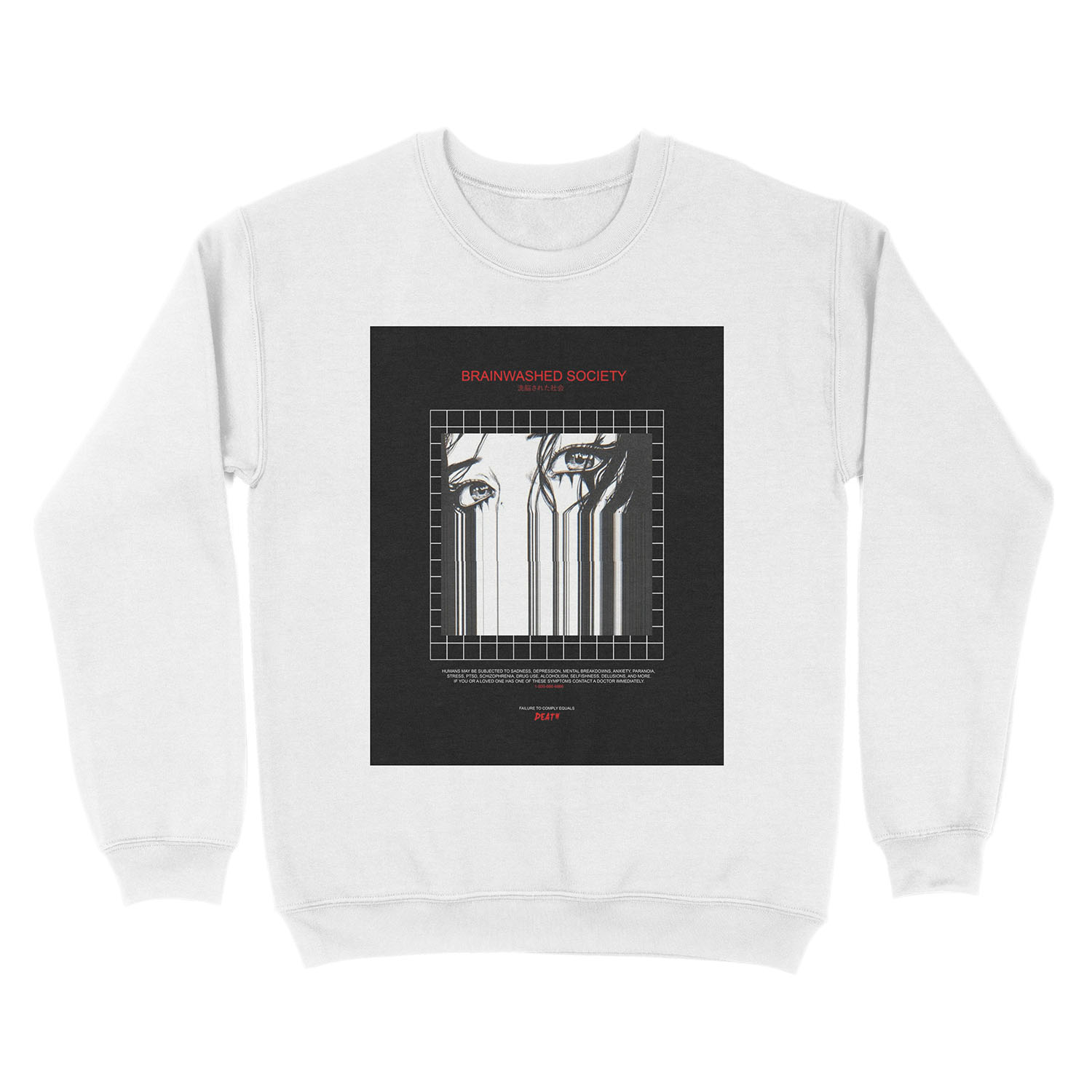 BRAINWASHED SOCIETY Unisex Crewneck Sweatshirt - Image 2