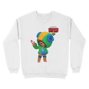 Alternative view of BRAWLER LEON BRAWL STARS - BrawlStarsPrime Unisex Crewneck Sweatshirt