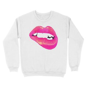 Alternative view of Bright Pink Teaser Unisex Crewneck Sweatshirt