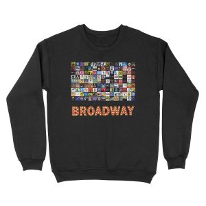 Broadway Musical Theatre Logos - Hand Drawn Unisex Crewneck Sweatshirt