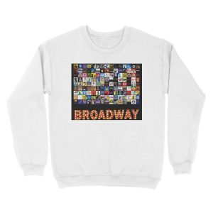 Alternative view of Broadway Musical Theatre Logos - Hand Drawn Unisex Crewneck Sweatshirt