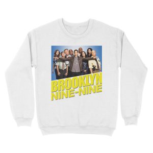 Alternative view of Brooklyn Nine Nine 99 - Cast and Logo Unisex Crewneck Sweatshirt