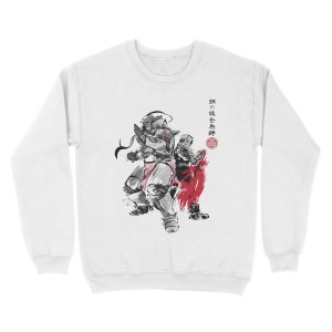 Alternative view of Brotherhood sumi-e Unisex Crewneck Sweatshirt