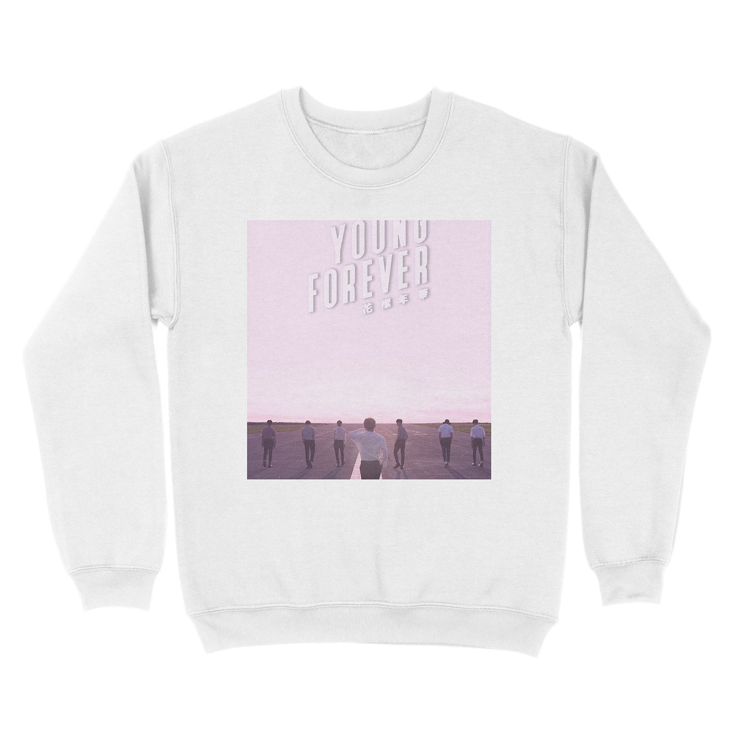BTS/Bangtan Sonyeondan - Young Forever (Pink) Unisex Crewneck Sweatshirt - Image 2