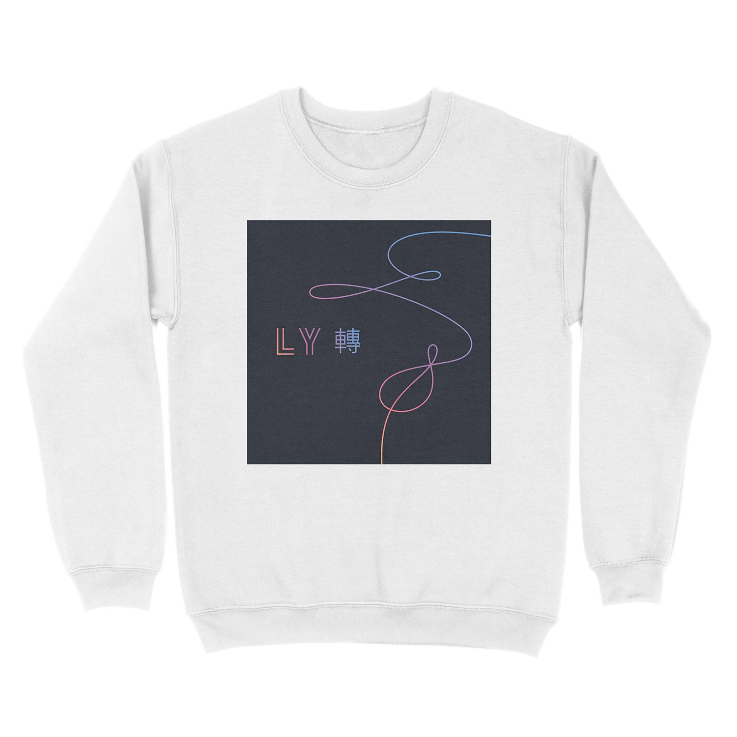 bts love yourself tear fake love Unisex Crewneck Sweatshirt - Image 2