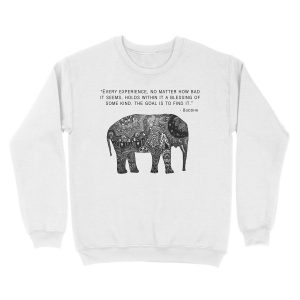 Alternative view of Buddha Wisdom Elephant Unisex Crewneck Sweatshirt
