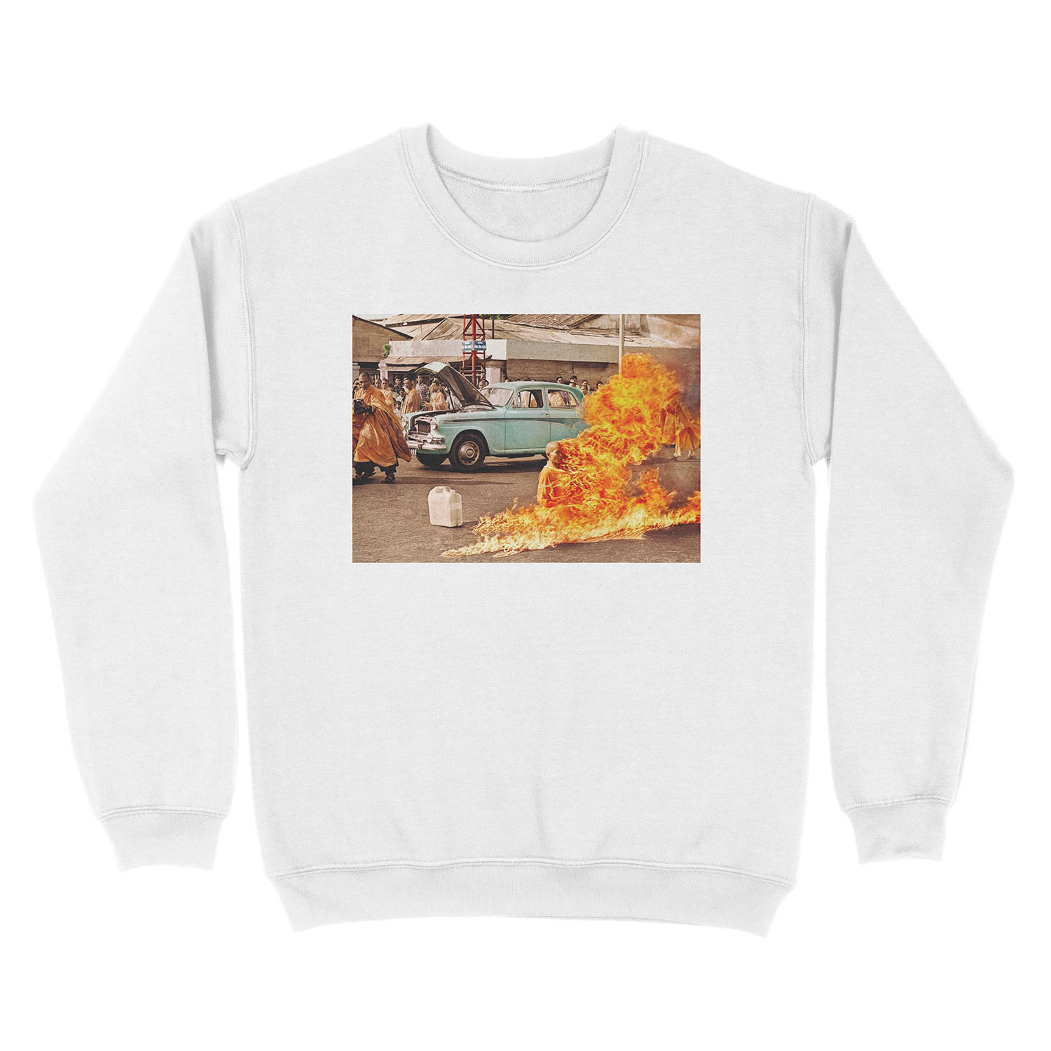 Buddhist Monk Unisex Crewneck Sweatshirt - Image 2