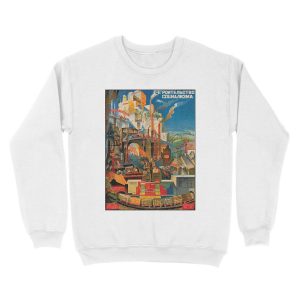 Alternative view of Building Socialism - 1 Unisex Crewneck Sweatshirt