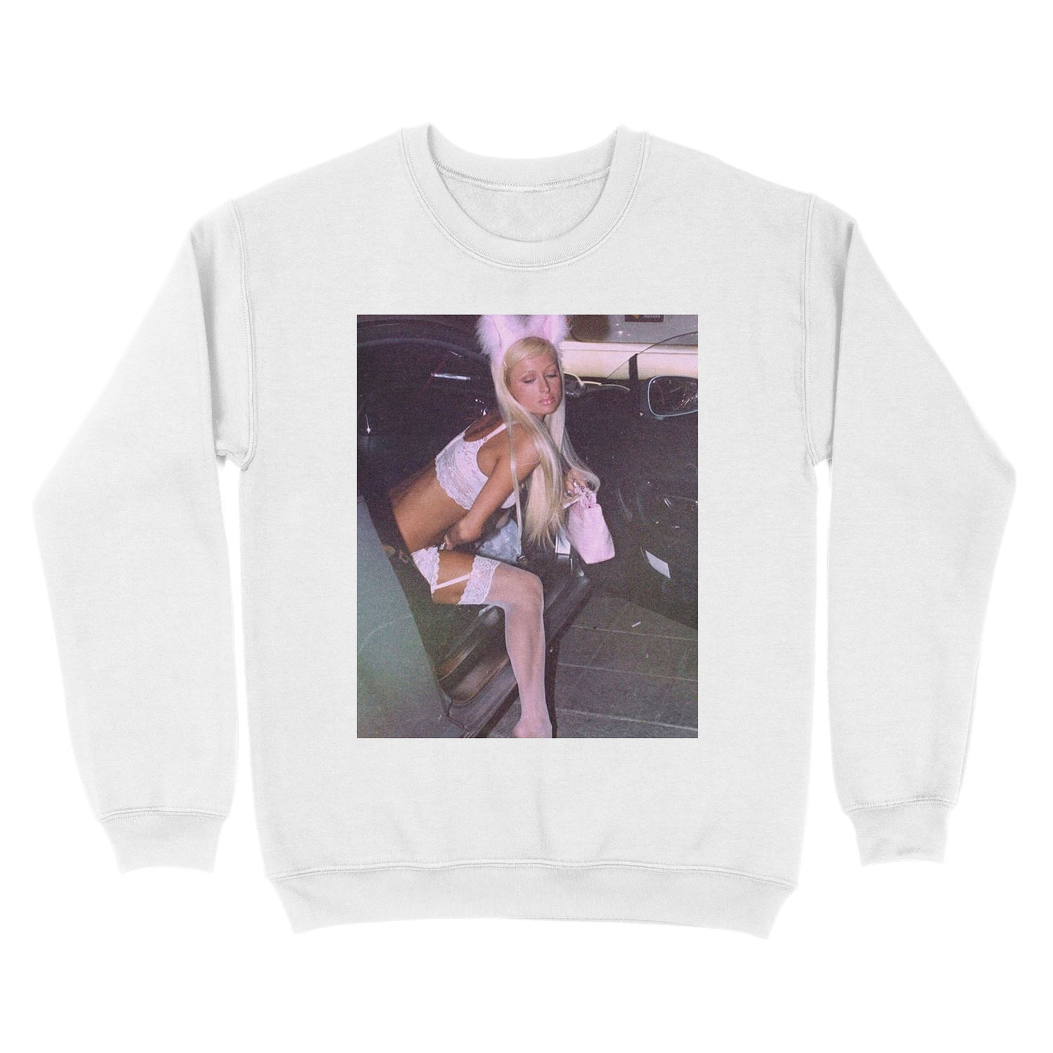 Bunny Paris Hilton Unisex Crewneck Sweatshirt - Image 2