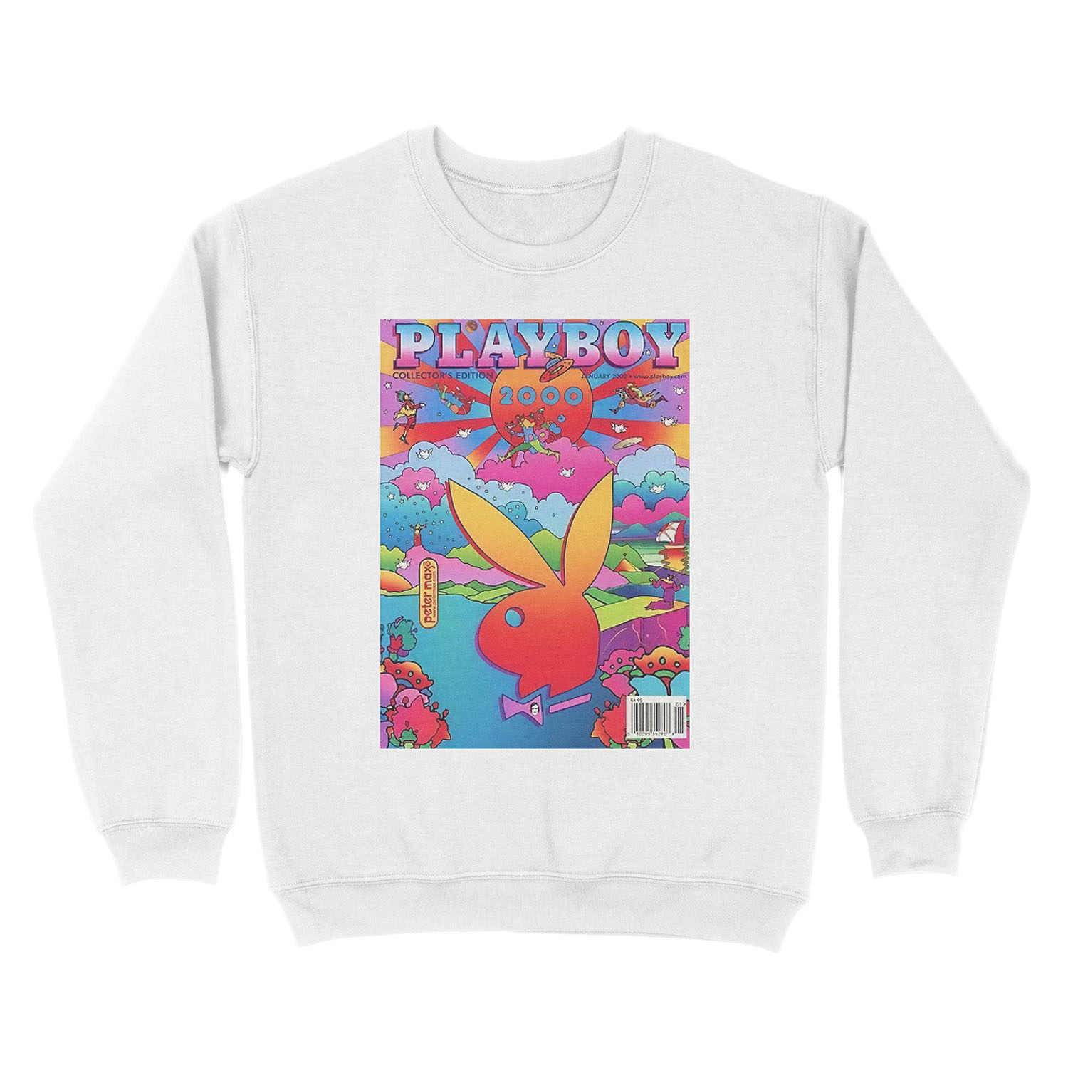 bunny vintage 80s 90s aesthetic Unisex Crewneck Sweatshirt - Image 2