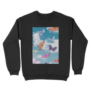 Butterfly poster Unisex Crewneck Sweatshirt