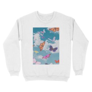 Alternative view of Butterfly poster Unisex Crewneck Sweatshirt