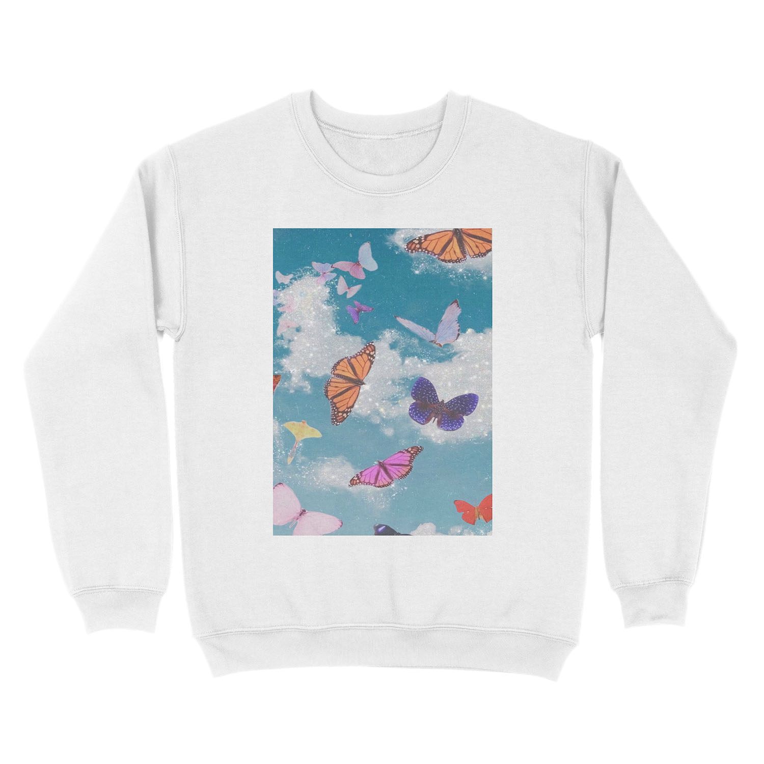 Butterfly poster Unisex Crewneck Sweatshirt - Image 2
