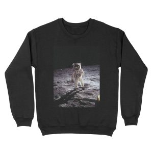 Buzz Aldrin On The Moon Unisex Crewneck Sweatshirt