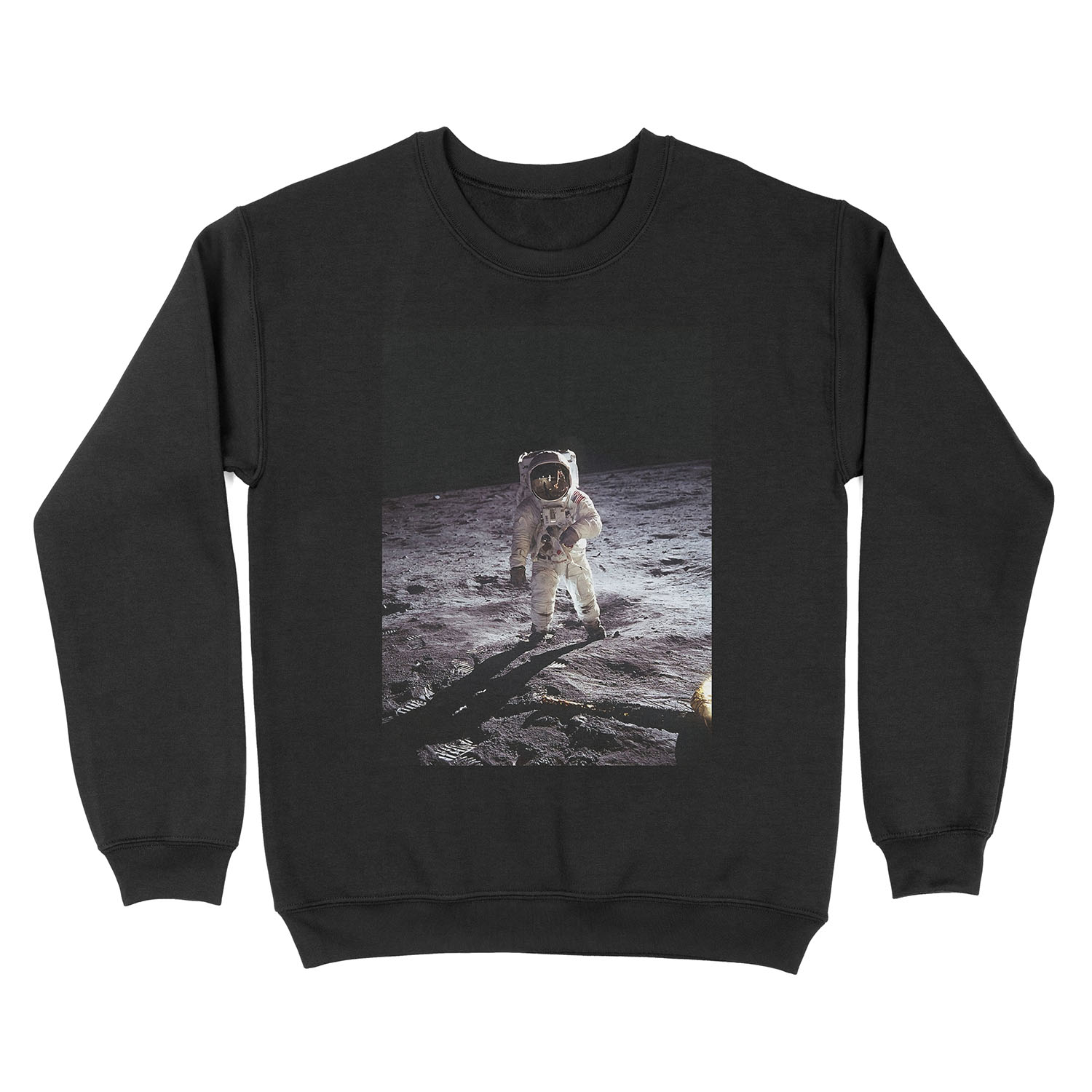 Buzz Aldrin On The Moon Unisex Crewneck Sweatshirt