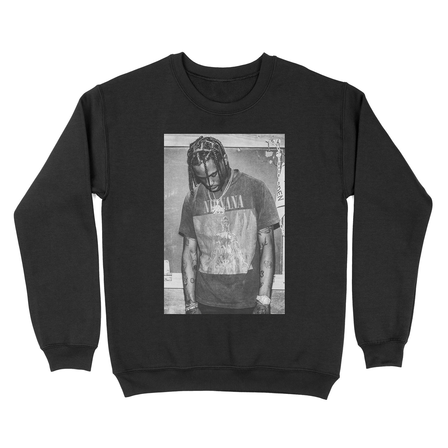 BW Travis x Nrvna Unisex Crewneck Sweatshirt
