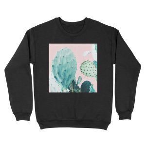 Cacti, Cactus, Cacti print, Cactus art, Desert, Nature, plant, Minimalist, Modern Unisex Crewneck Sweatshirt