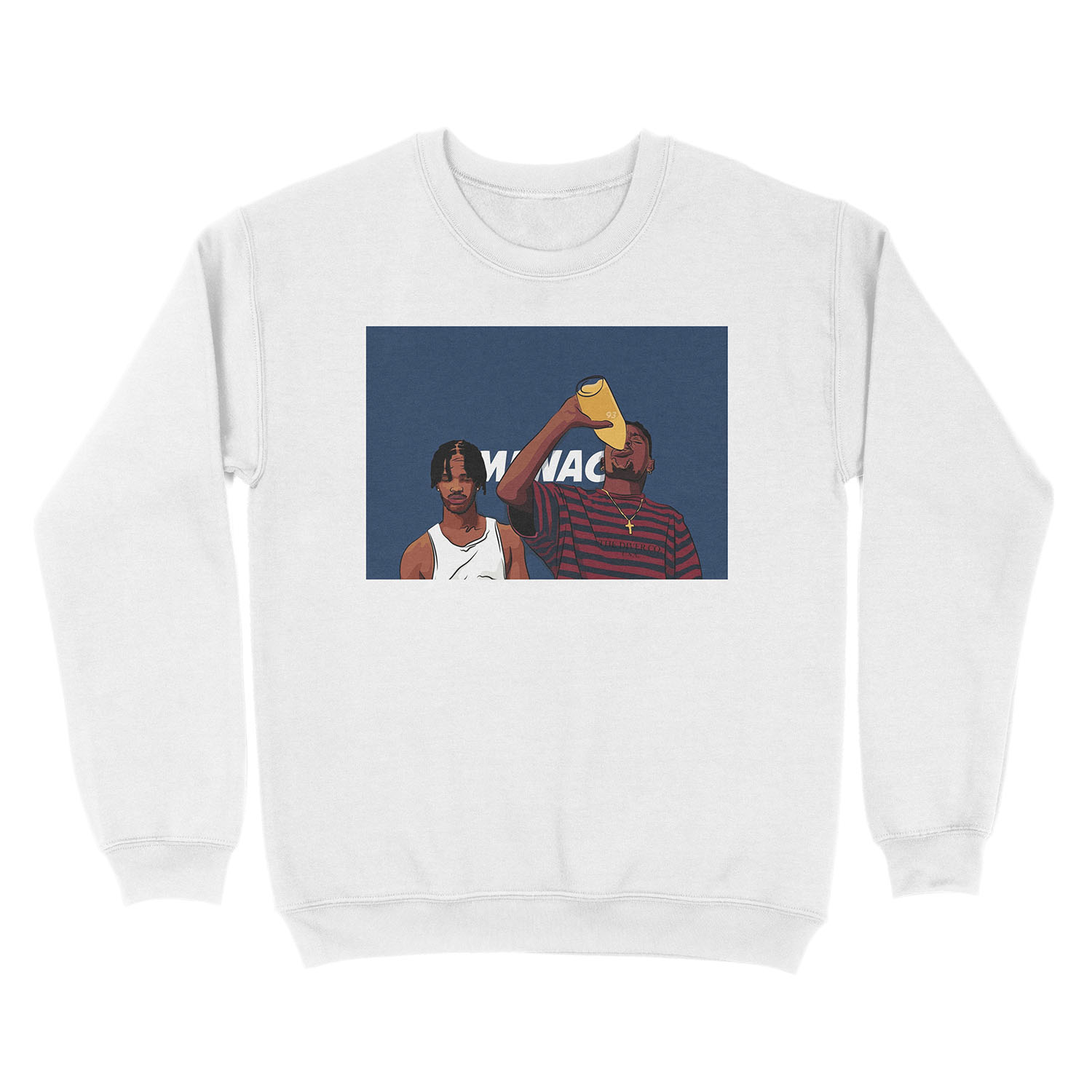 Caine and O-Dog of Menace II Society "Corner Store Tings" Unisex Crewneck Sweatshirt - Image 2