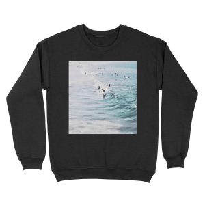 California beach, Ocean, Coast, Beach, Surfing, Water Unisex Crewneck Sweatshirt