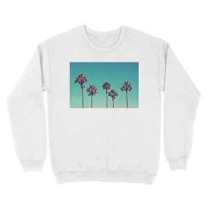 Alternative view of California Palm Trees Unisex Crewneck Sweatshirt