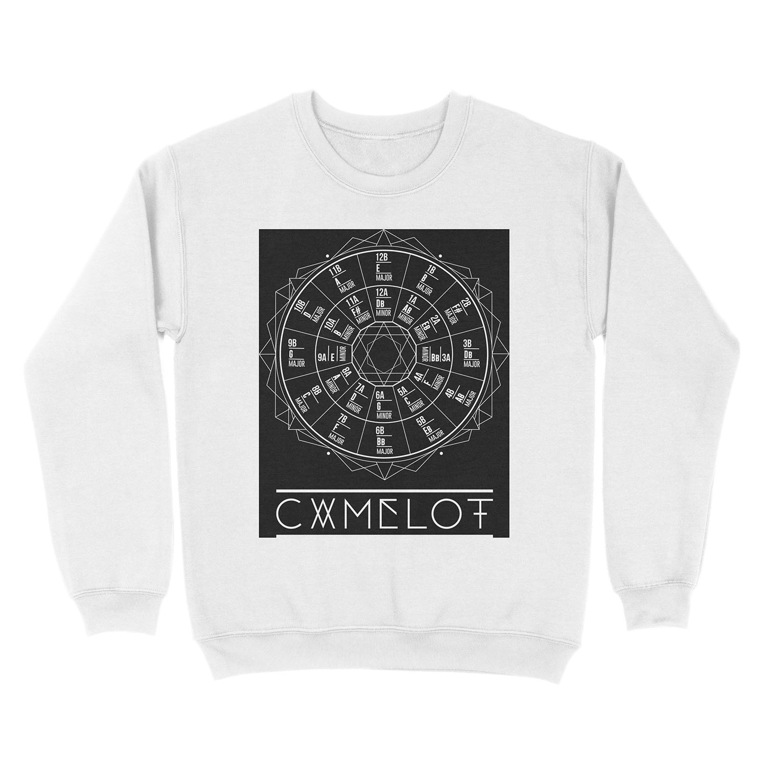 Camelot Wheel / Circle of Fifths Unisex Crewneck Sweatshirt - Image 2