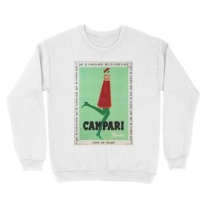 Alternative view of Campari - Print Unisex Crewneck Sweatshirt