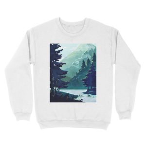 Alternative view of Canadian Mountain Unisex Crewneck Sweatshirt