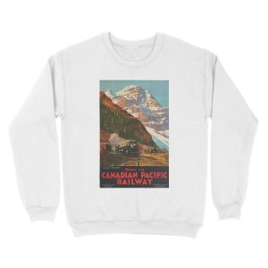 Alternative view of Canadian Pacific Railway - Vintage Travel Unisex Crewneck Sweatshirt
