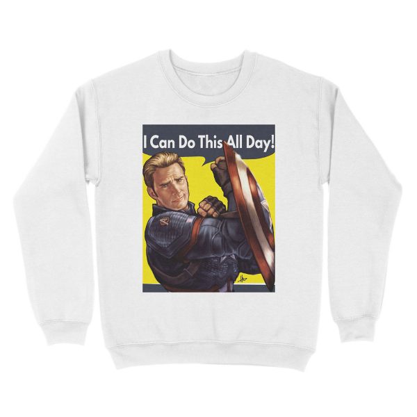 Cap Can Do It! Unisex Crewneck Sweatshirt - Image 2
