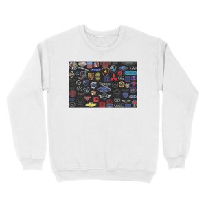 Alternative view of car brands Unisex Crewneck Sweatshirt