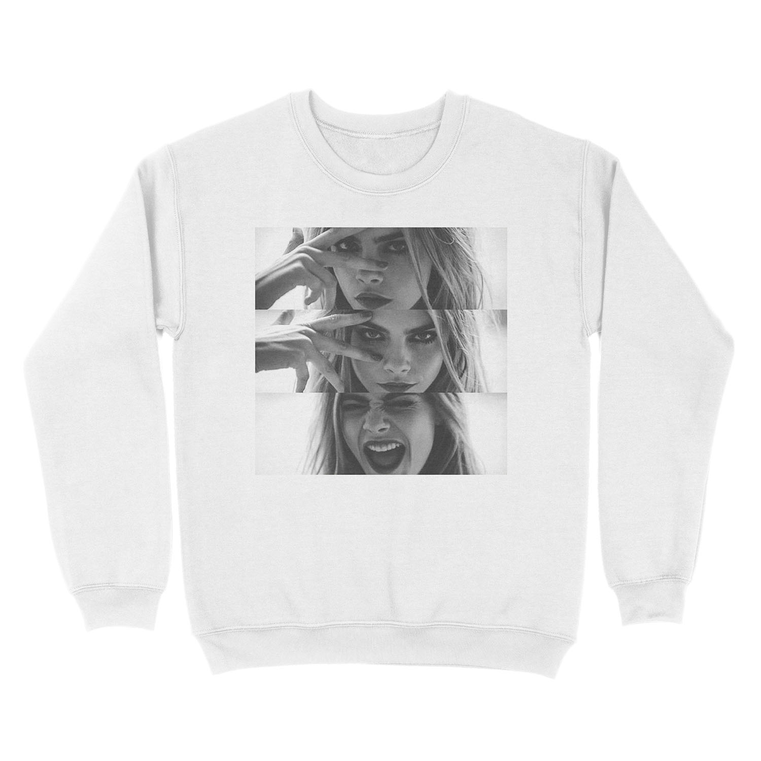 Cara Delevingne Unisex Crewneck Sweatshirt - Image 2