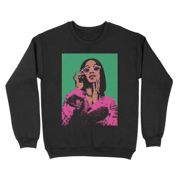 Cardi B pop art Unisex Crewneck Sweatshirt