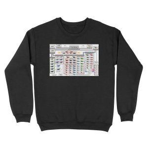 Caridina cantonensis Family Tree Unisex Crewneck Sweatshirt