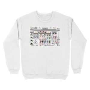 Alternative view of Caridina cantonensis Family Tree Unisex Crewneck Sweatshirt
