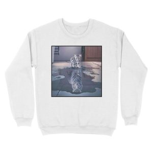 Alternative view of Cat wants to be a tiger ! Unisex Crewneck Sweatshirt