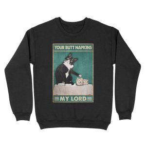 Cat Your Butt Napkins Lord Unisex Crewneck Sweatshirt