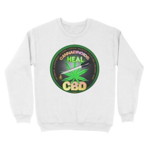 Alternative view of CBD Cannabinoids in Hemp oil Cures learn truth about use of hemp oil to cure illness and pains. Unisex Crewneck Sweatshirt
