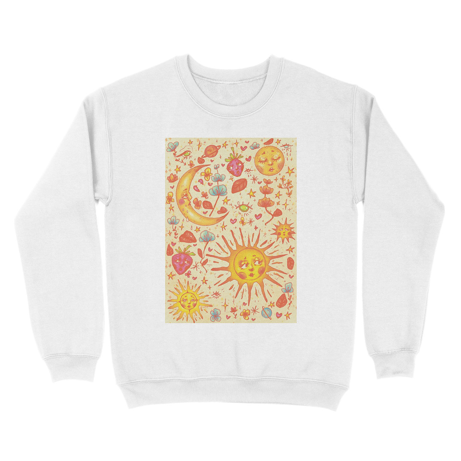 Celestial Spring Unisex Crewneck Sweatshirt - Image 2