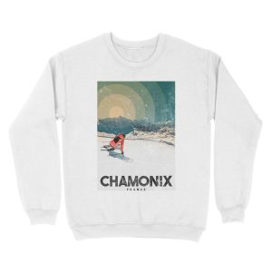 Alternative view of Chamonix - France Unisex Crewneck Sweatshirt