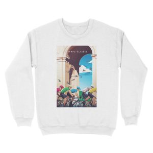 Alternative view of Champs-Élysées - Tour de France Unisex Crewneck Sweatshirt
