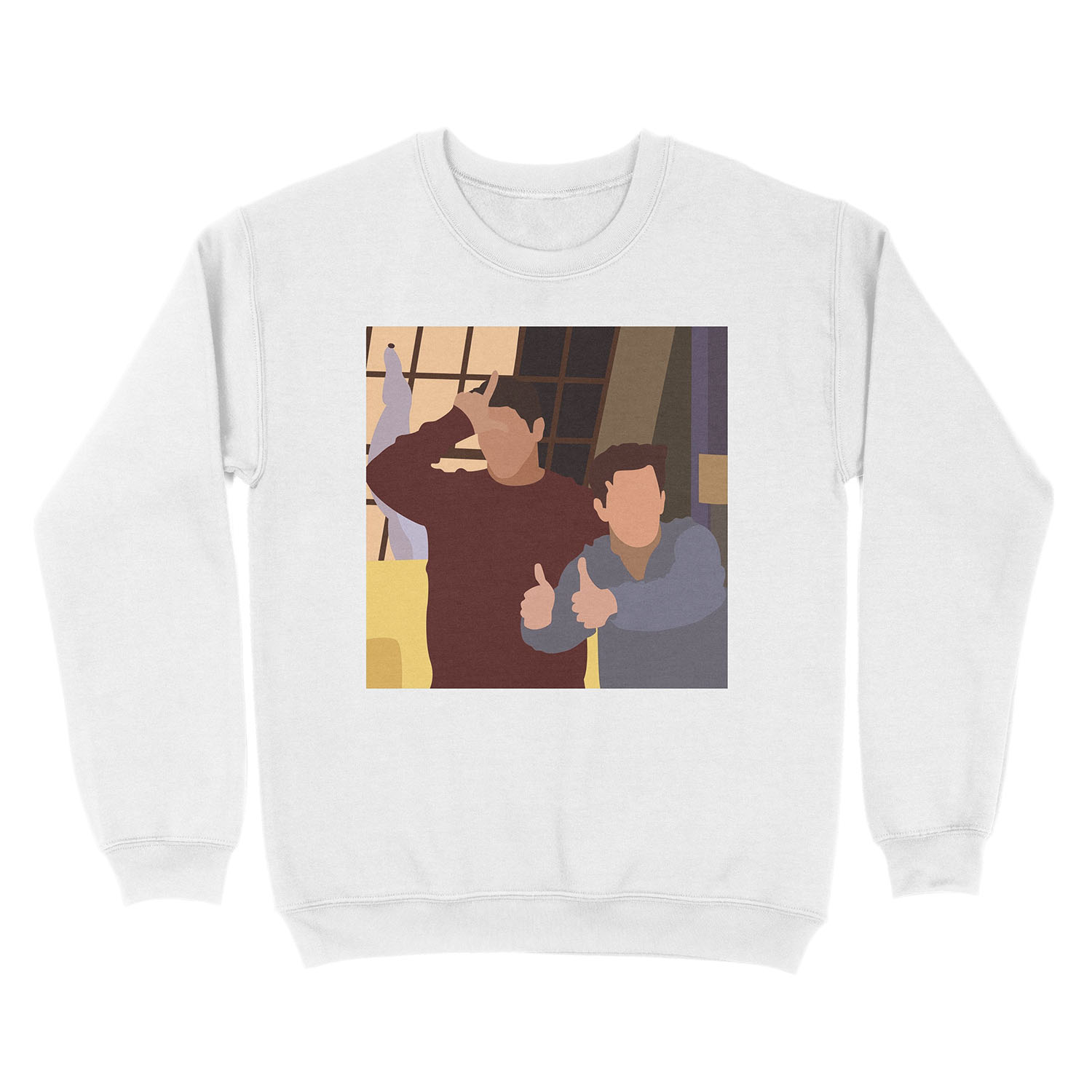 Chandler And Joey Unisex Crewneck Sweatshirt - Image 2
