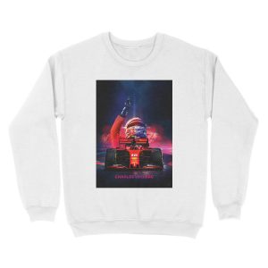 Alternative view of Charles Leclerc Formula 1 poster Unisex Crewneck Sweatshirt