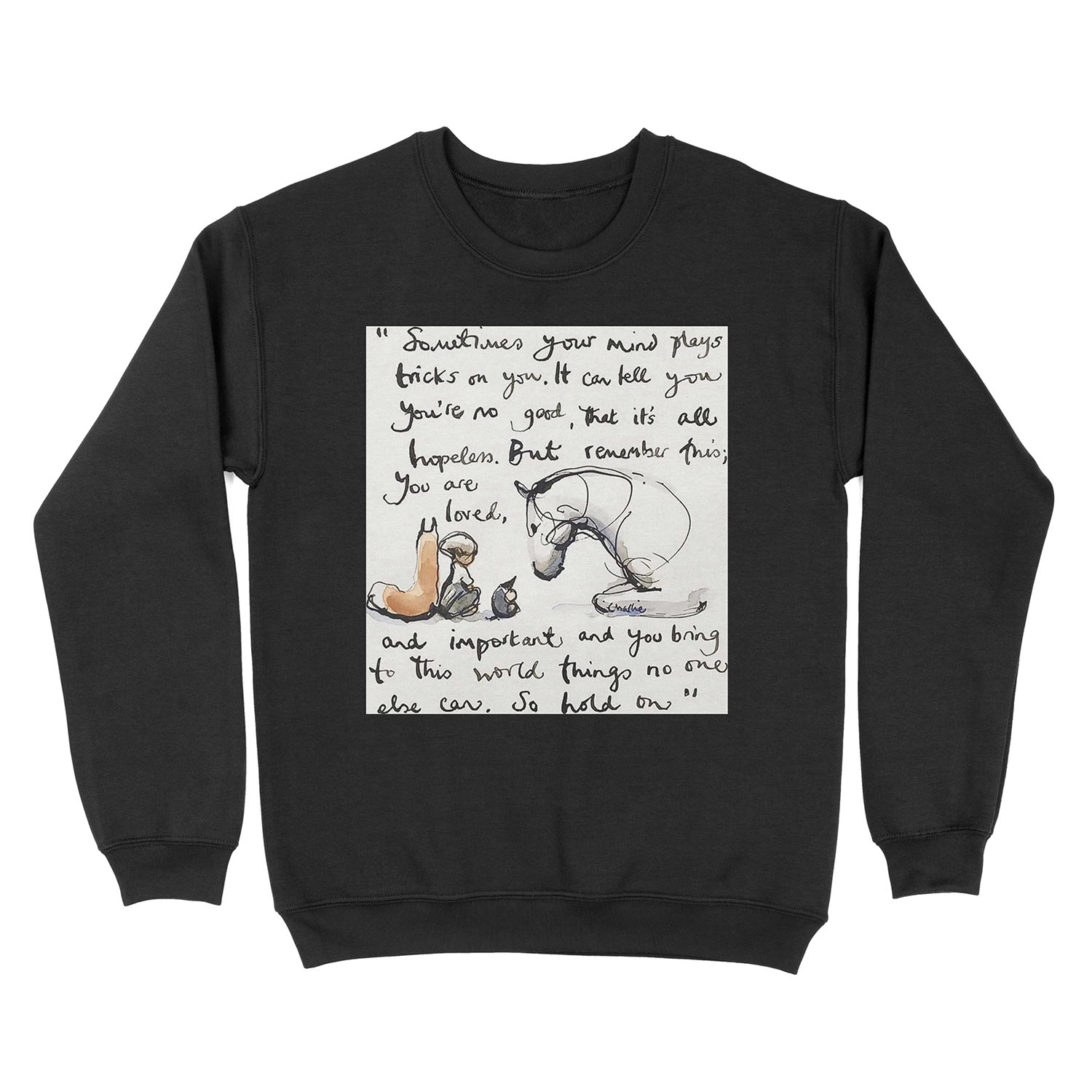 charlie mackesy quote Unisex Crewneck Sweatshirt