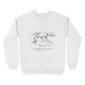 Alternative view of charlie mackesy the boy talking with horse Unisex Crewneck Sweatshirt