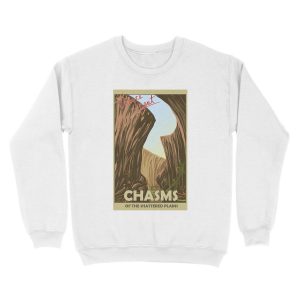 Alternative view of Chasms of the shattered plains travel poster Unisex Crewneck Sweatshirt